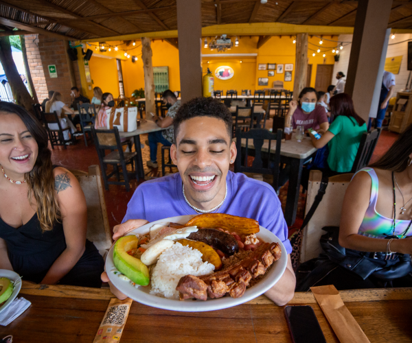 Comida típica en Medellín